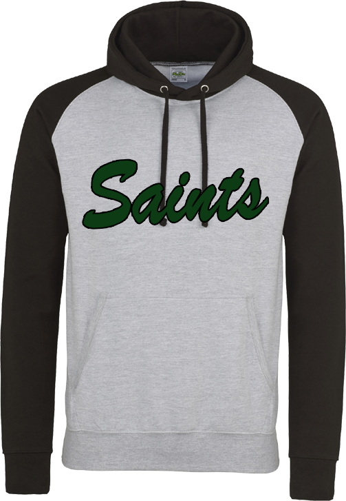Felpa con cappuccio a contrasto Saints