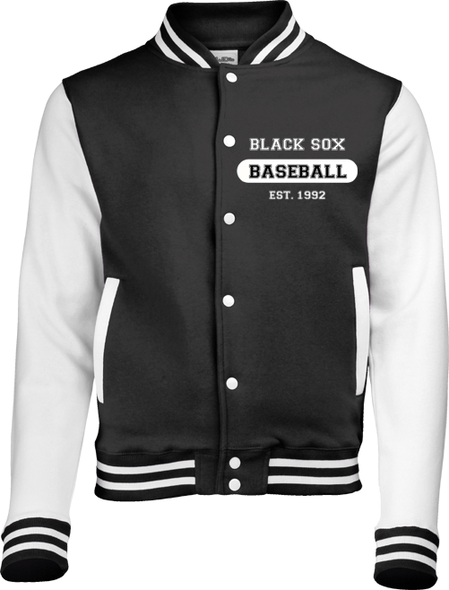 Stade Black Sox Varsity Jacket: Black