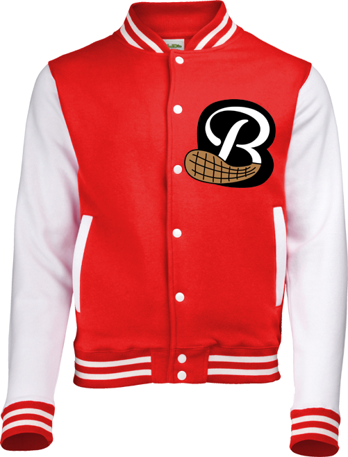 Vienna Beavers Varsity Jacket: Red