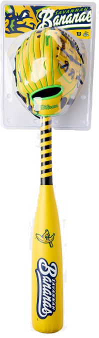 2026 Savannah Bananas™ A200® 10" Handschoen, Bal & Knuppel Set