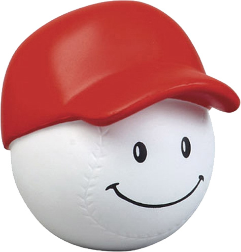 Stressball, baseball with cap