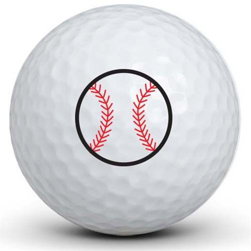 Baseball Golfballs (3)