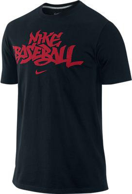 Nike T-Shirt Script Zwart